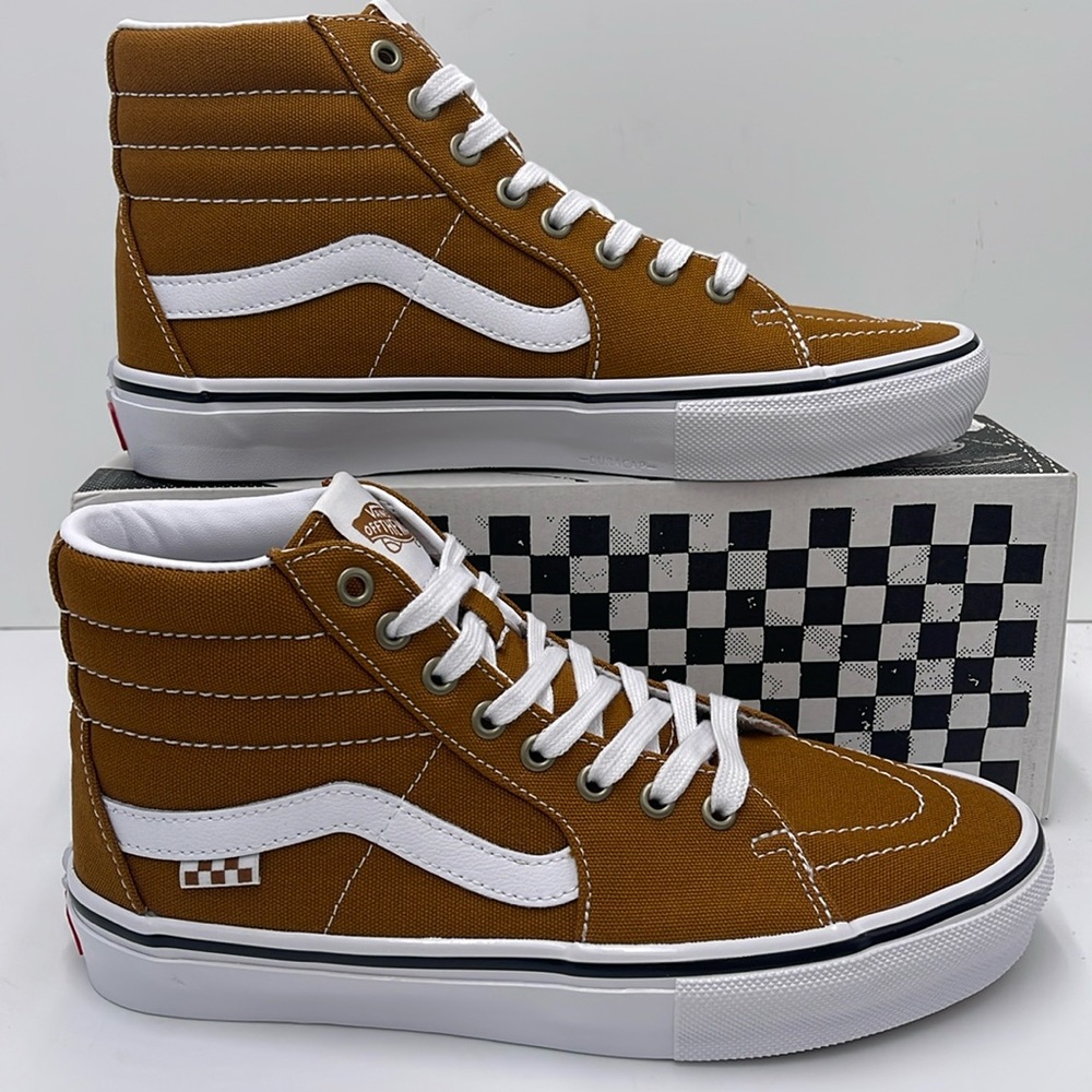 Vans Men’s Skate Sk8-Hi Canvas Golden Brown
VN0A5FCC1M7 Sneakers - Picture 2 of 16